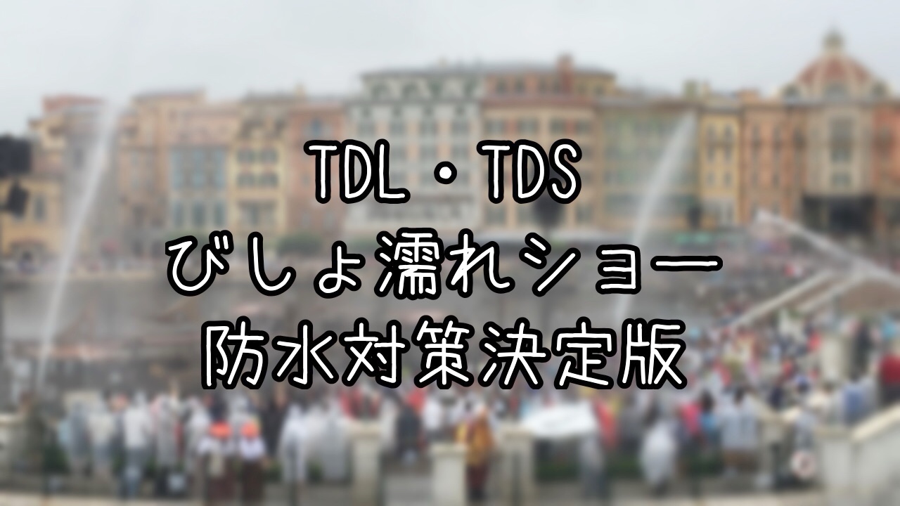 TDRのびしょ濡れショーレベル別の対策方法まとめ