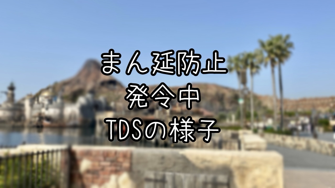 まん延防止等重点措置発令中のTDSの様子
