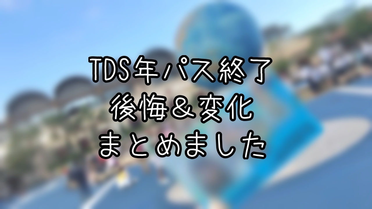 TDS年パスを1年持ってみて感じた変化と後悔