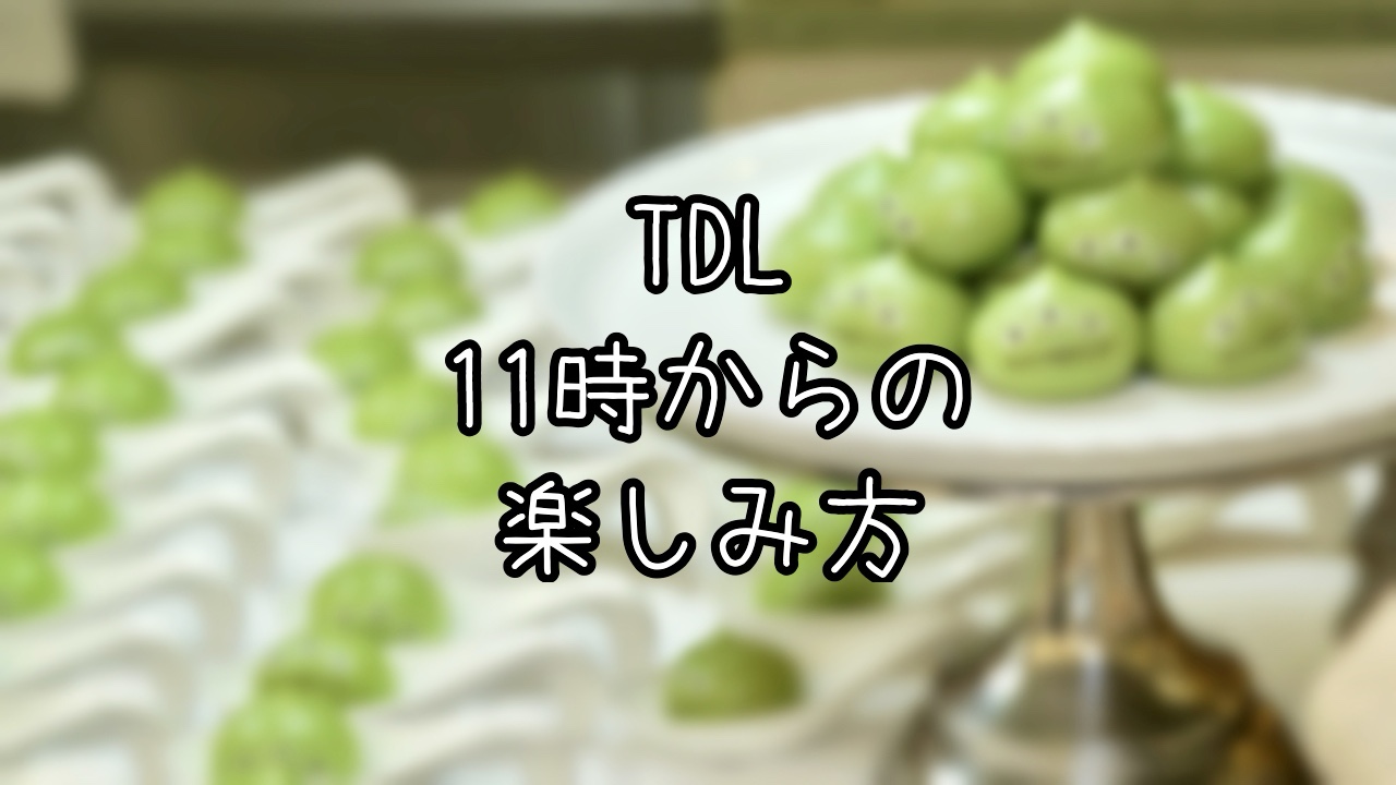 11時から楽しむTDLレポート