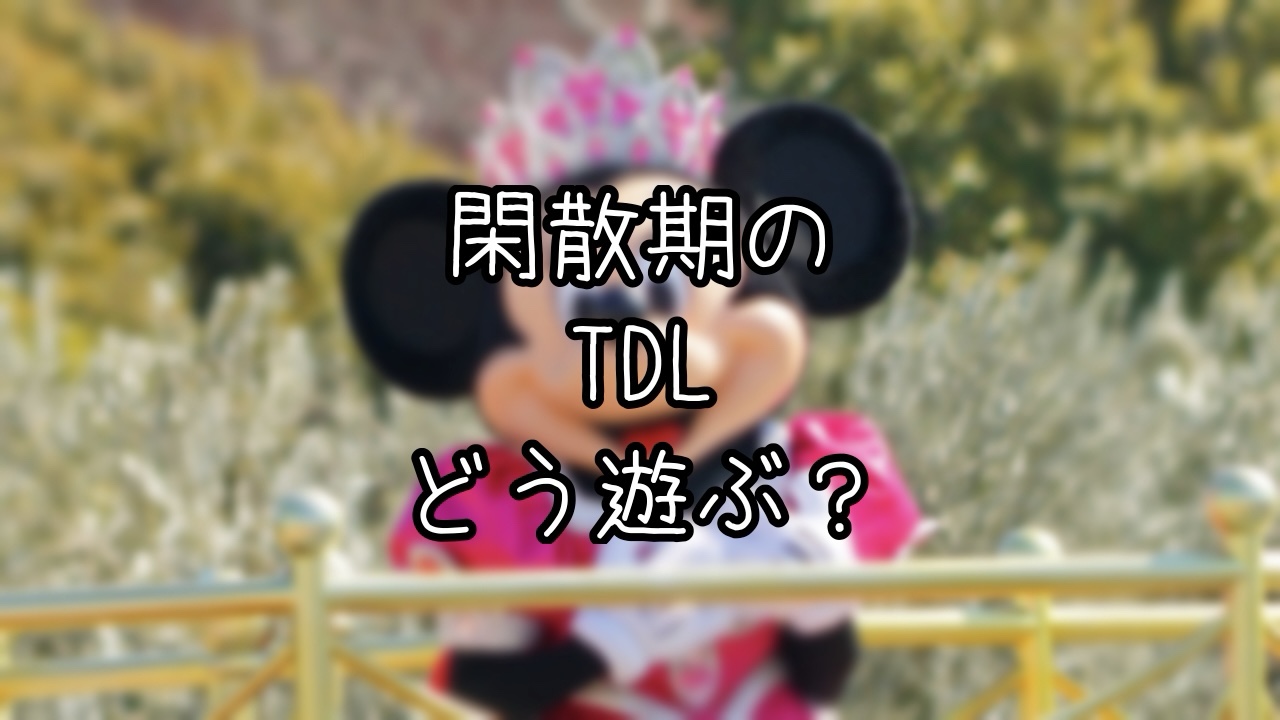 閑散期のTDLを楽しむインパ日記