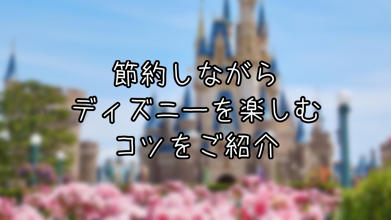 節約しながらディズニーを楽しむコツ