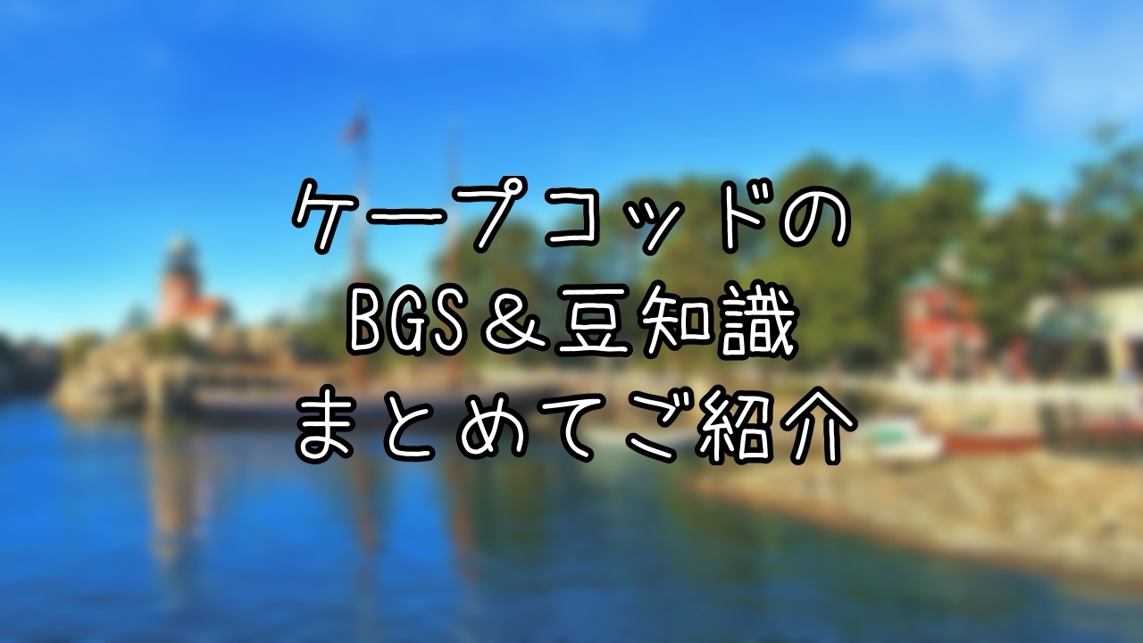 ケープコッドにまつわる豆知識