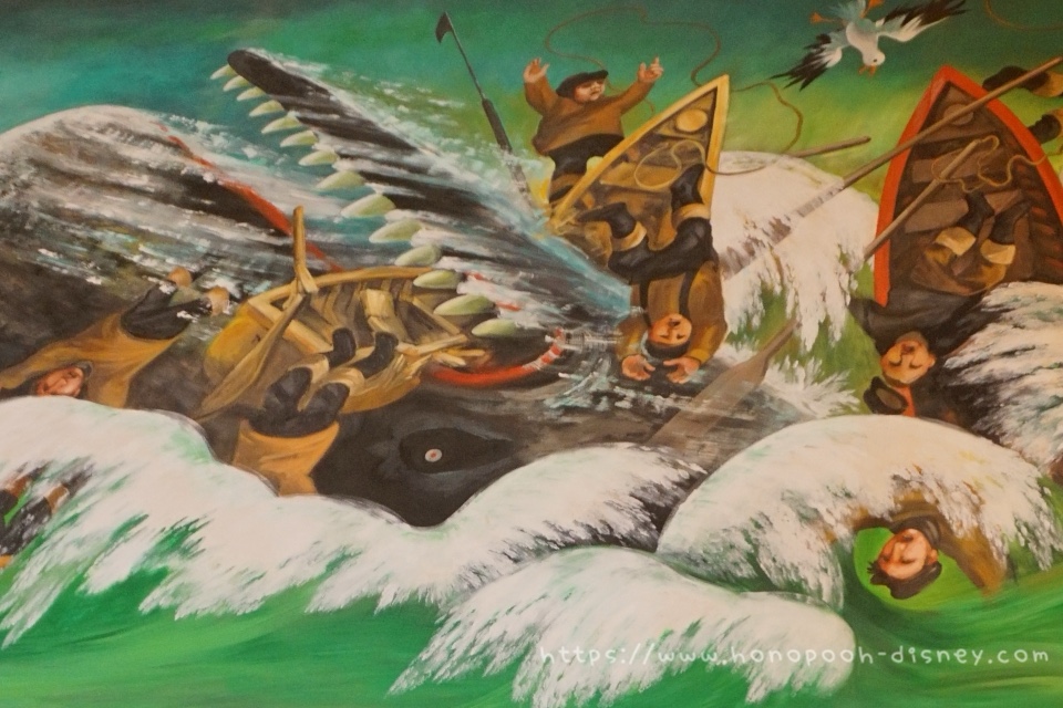 鯨に襲われる人々