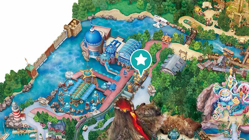 ディズニーシー・エレクトリックレールウェイの場所