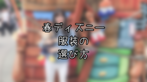 春ディズニーの服装の決め方